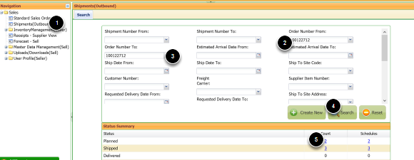 Shipment Created in Planned status