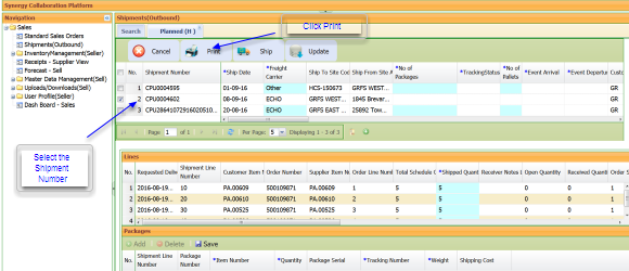 Step 7 - Routing assigned in TPSynergy 